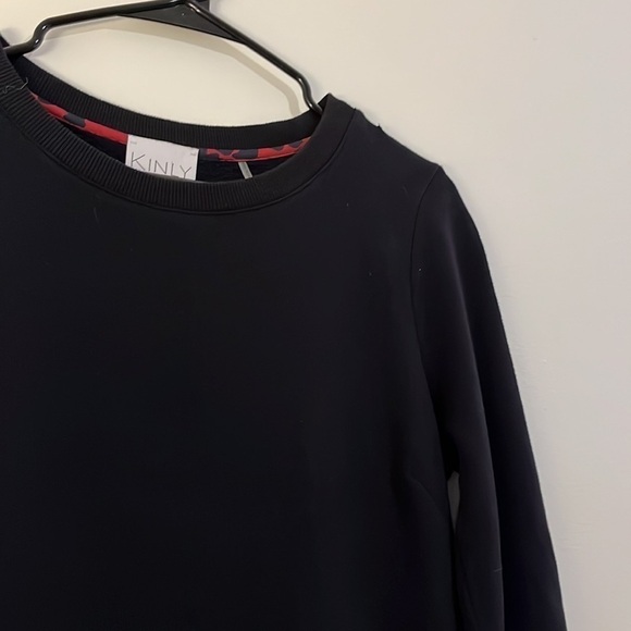 KINLY dress Black Drop Waist Terry Leopard Dress Small - Picture 8 of 13